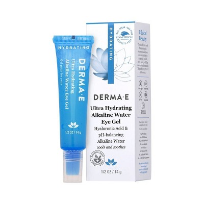 derma e Ultra Hydrating Alkaline Eye Gel - 0.5oz