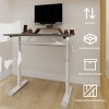 INFURNIC Desks Adjustable Standing Desk with Crank for Easy to Assemble Sturdy and Durable Multi Purpose, Grey, 32.68"*23.62"*35.43" - 2 of 4