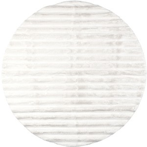 Nuloom Kai Cozy Plush Stripe Faux Rabbit Pet Friendly Premium Machine Washable Area Rug - 1 of 4