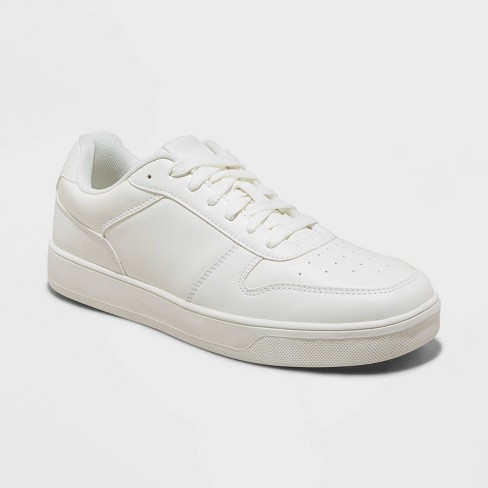 Court Sneakers in Colorblock Leather and Nubuck