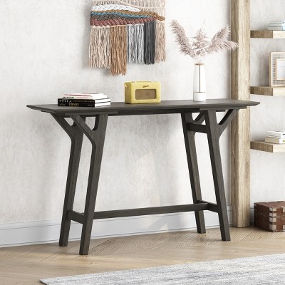 VYNXARIA Mid-Century Modern Console Table - Striking Y-Shaped Frame with Splayed Legs, Stylish Manufactured Wood Top