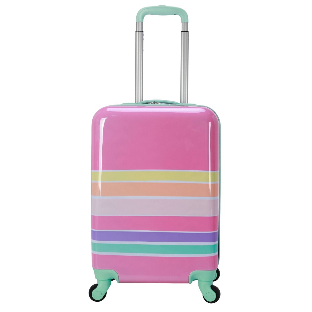 Photos - Travel Accessory Crckt Kids' Hardside Carry On Spinner Suitcase - Organic Stripe
