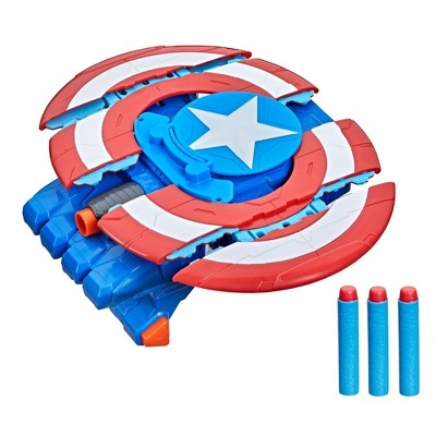 NERF Marvel Avengers Mech Strike Captain America Strikeshot Shield