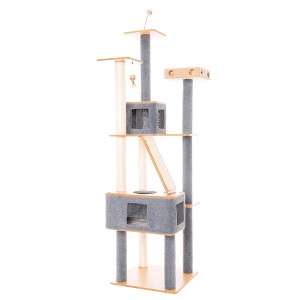 Ascentials by FurHaven Cat Royal Suite Tower (68”), Multi-Level Indoor Cat Tree - 1 of 3