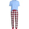 Lands' End Men's Knit Jersey Pajama Sleep Set - 3 of 4