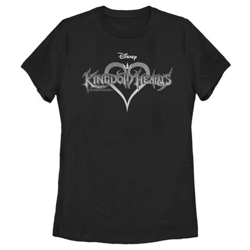 Women's Kingdom Hearts 1 Game Logo T-shirt - Black - Small : Target