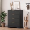 4 Drawer Dresser for Bedroom, 31.5"W Wooden Chest of Drawers with Gold Handle, Storage Dresser Organizer, Closet Dresser for Bedroom Hallway - 2 of 4