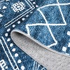 Acekool Boho Washable Rug – Soft Geometric Low-Pile Carpet, Non-Slip for Living Room, Dining & Bedroom - 4 of 4
