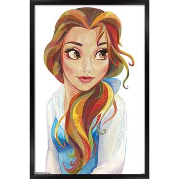 Trends International Disney Beauty And The Beast - Belle - Stylized Framed Wall Poster Prints