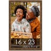 PosterPalooza | Textured Gold Picture Frame - UV Acrylic, Foam Board Backing, Hanging Hardware - 2 of 4