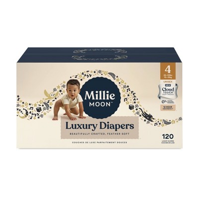 Millie Moon Lux Disposable Diapers - Size 4 - 120ct