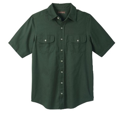 Boulder Creek by KingSize Men's Big & Tall Short Sleeve Denim And Twill Shirt