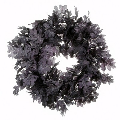 Photo 1 of 28" Halloween Oak Leaf Wreath