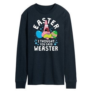 Men's - SpongeBob Squarepants - Easter Weaster Long Sleeve Graphic T-Shirt - 1 of 4