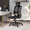 LeisureMod Modern Office Chair with Mesh Back and Headrest Adjustable Height 360 Degree Swivel and Tilt Nift Series - 3 of 4