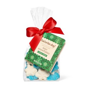 Sour Gummy Christmas Candy Snowflakes Stocking Stuffers - 6oz - Favorite Day™ - 1 of 3