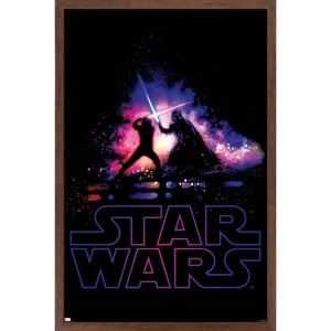 Trends International Star Wars: Saga - Duel Shimmer Framed Wall Poster Prints - 1 of 4