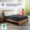 Kickoff 100% Bamboo Viscose Fitted Sheet Only Extra Deep Pocket, Full Size, Cooling & Breathable Bedding Sheet (Full, Pewter) - 2 of 4