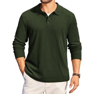 メンズウェア CPG GOLF POLO KNIT PULLOVER XL COOFANDY Mens Long Sleeve Polo Knit Polo Sweater Collared Pullover