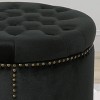 Tiernan Glam Velvet Tufted Ottoman - Christopher Knight Home : Target