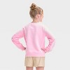 Girls' Fleece Crew Pullover Sweatshirt - Cat & Jack™ - 3 of 4