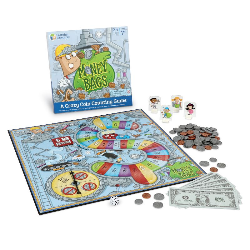 Learning Resources Money Bags Coin Value Game, Ages 7+, 1 of 7