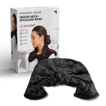 Sharper Image Neck and Shoulder Massage Body Wrap - Black