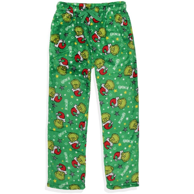 Dr. Seuss The Grinch Men's I'm The Mean One Adult Lounge Pajama Sleep Set, 4 of 6
