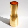 Slickblue 12" Mouth Blown Hourglass Bud Vase – Hand Gilded with Distressed Finish in 2 different color - image 3 of 4