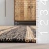 Nuloom Ananya Striped Jute Blend Tasseled Indoor Area Rug, 5' x 8', Natural - 3 of 4