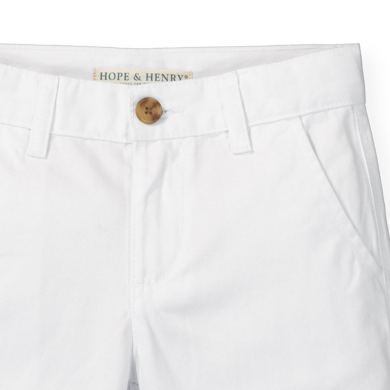 Hope & Henry Boys' Organic Cotton Stretch Chino Short, Kids, 3 of 6