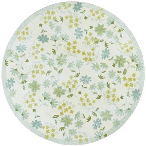 Martha Stewart Floral - MSRW189 - Indoor Power Loomed Machine Washable Skid-Resistant Rugs - 1 of 4