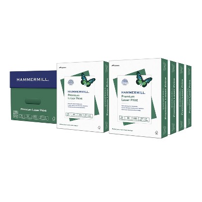 Hammermill Premium 8.5" x 11" Laser Paper  28 lbs. 98 Brightness 8 Reams/Carton (125534CT)