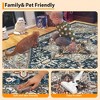 Modern Washable Area Rug for Living Room, Vintage Throw Soft Rug with Non Slip Backing, Low Pile Stain Resistant Indoor Carpet for Home - 4 of 4
