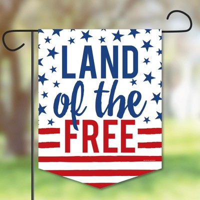 Big Dot of Happiness Stars & Stripes - Outdoor Lawn and Yard Home Decorations - Patriotic Party Garden Flag - 12 x 15.25 inches