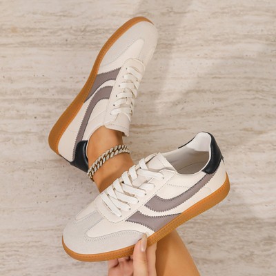 Женские кроссовки BERNESS Women's Lilliann Retro Layered Panel Lace-Up Sneakers Black 10 — фото 8