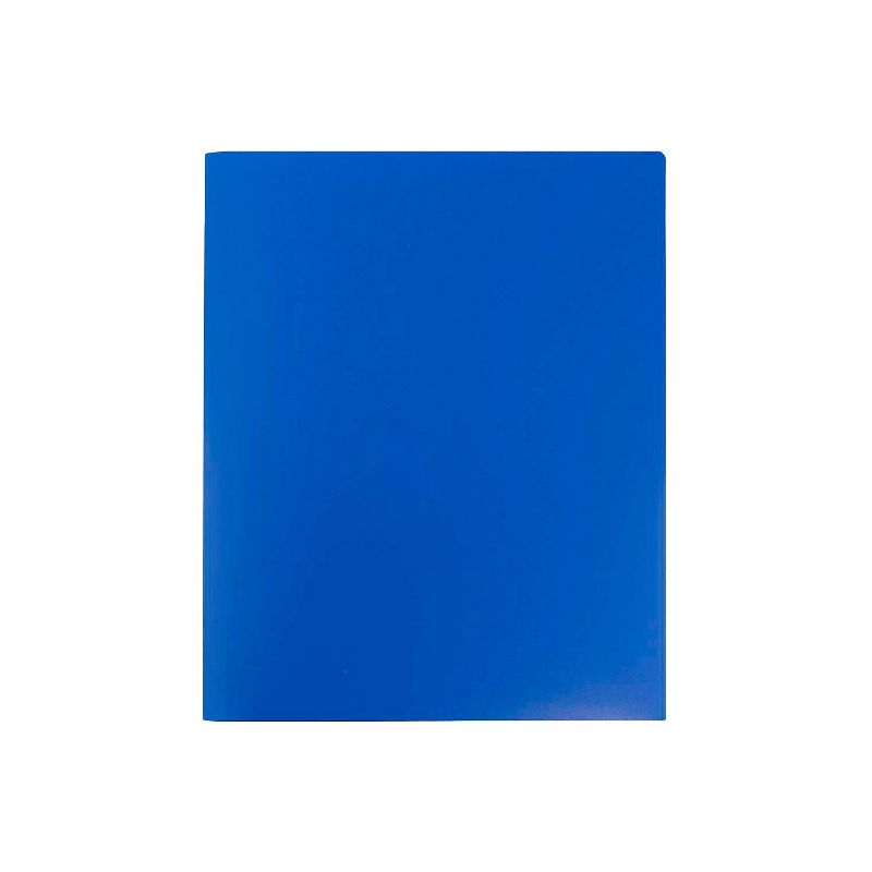 JAM Paper Heavy Duty 2-Pocket Folder Blue 108/Carton 383HBUB, 5 of 6
