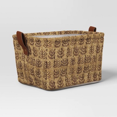 Quilted Decorative Basket Gold - Threshold™