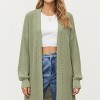 Anna-Kaci Women's Open Front Knit Cardigan with Relaxed Fit and Textured Detailing - 4 of 4