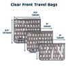 Tiny Twinkle 3-Pack Airline Compliant Travel Bags with Zipper Closure, Clear Front Pouch, Diaper Bag, Toiletry/Cosmetics Organizer - 2 of 4