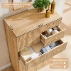 SinCiDo Fluted 7 Drawer Dresser for Bedroom, Modern 48" Tall Wood Chest of Drawers, Dresser Storage Organizer for Living Room, Hallway - 4 of 4