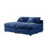 NicBex Couches for Living Room 48.8" Sofa Couch Modern Minimalist Upholstered Sofa Bed Sleeper with 3 Throw Pillows for Apartment - 3 of 4