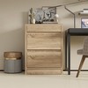 FUFU&GAGA Wooden Storage Cabinet Nightstand with Card - Locked Hidden Drawer - 4 - Drawer Organizer for Secure Storage Dresser - 3 of 4