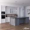 Hunter Fans Cypress Grove 1 - Light Pendant in  Brushed Nickel - 3 of 3