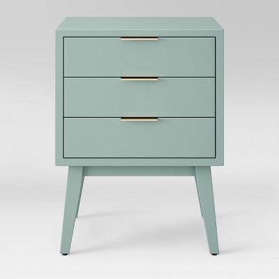 Hafley Three Drawer End Table Smoke 