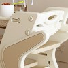 INFURNIC Ladders Multi functional Growing Up Dining Chair with Adjustable Height for Home Use, White, 16.54"*25.2"*31.5" - 2 of 4