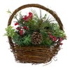 Northlight 12" Red Cardinal with Winter Foliage Twig Basket Christmas Decoration - 2 of 4