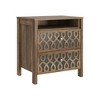 Galano Dobbin Knotty Oak 20.9 in. 2-Drawer Nightstand (Set of 2) - 4 of 4