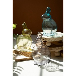 Decorative Glass Rabbits – 10.5" Tall Easter Bunny Trio by Kalalou - 1 of 3