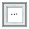 PosterPalooza | Square Classic Silver Picture Frame - UV Acrylic, Foam Board Backing, Hanging Hardware - 2 of 4